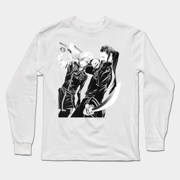 D.Gray-man - Allen Walker and Yu Kanda Long Sleeve T-Shirt by BadassManga